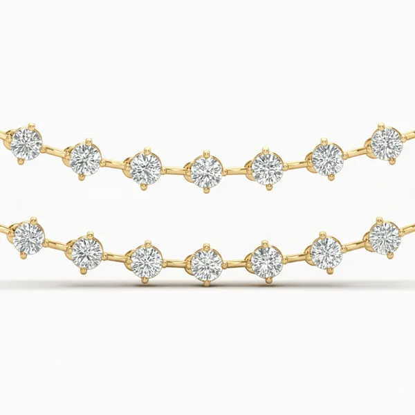 Dazzling Radiance Diamond Necklace - View 4