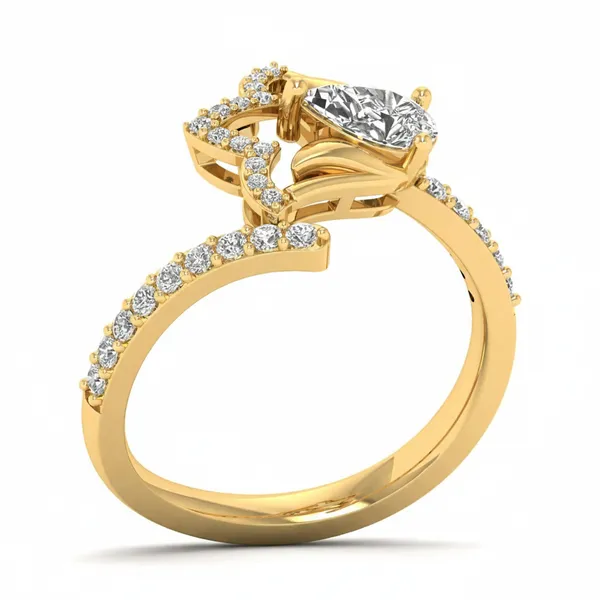 Captivating Micropave Diamond Ring - Laboratory-Grown Diamond Ladies Ring