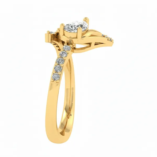 Captivating Micropave Diamond Ring - View 4