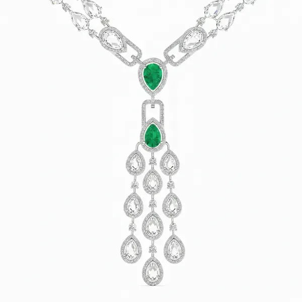 Striking Rope Diamond Necklace - View 4