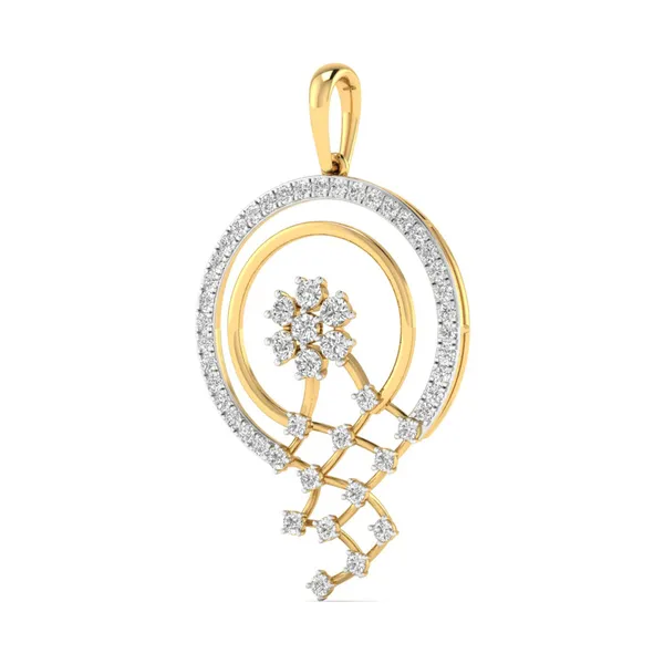 Brilliant Wrapped Diamond Pendant - Laboratory-Grown Diamond Pendant