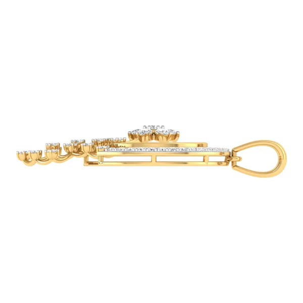 Brilliant Wrapped Diamond Pendant - View 3