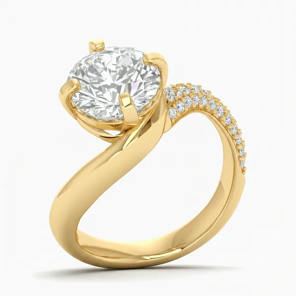 Luminous Lattice Diamond Ring - Laboratory-Grown Diamond Ladies Ring
