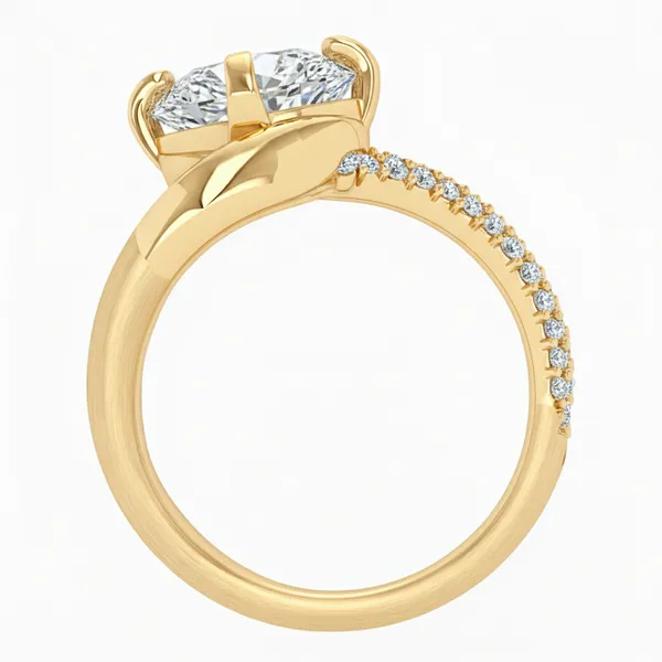 Luminous Lattice Diamond Ring - View 3