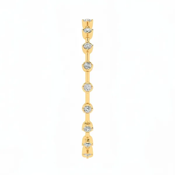 Radiant Classic Diamond Bangle - View 4