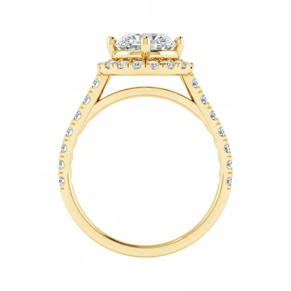 Golden Moonbeam Diamond Ring - View 3