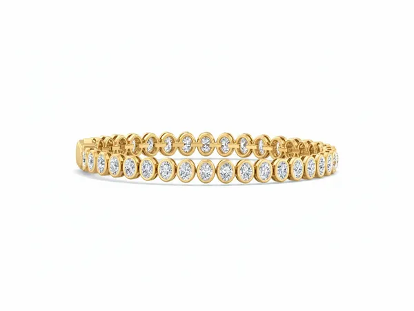 Radiance Bangle-Style Diamond Bracelet - Laboratory-Grown Diamond Ladies Bracelet