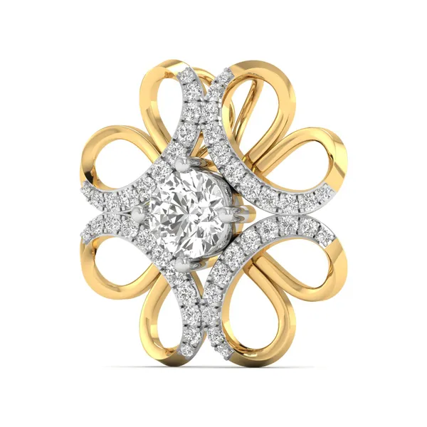 Dreamy Modern Diamond Pendant - View 2