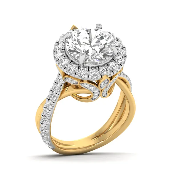 Stately Modern Diamond Ring - Laboratory-Grown Diamond Ladies Ring