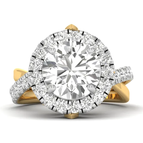 Stately Modern Diamond Ring - View 2