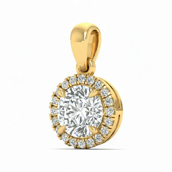 Opulent Chandelier Diamond Pendant - View 2