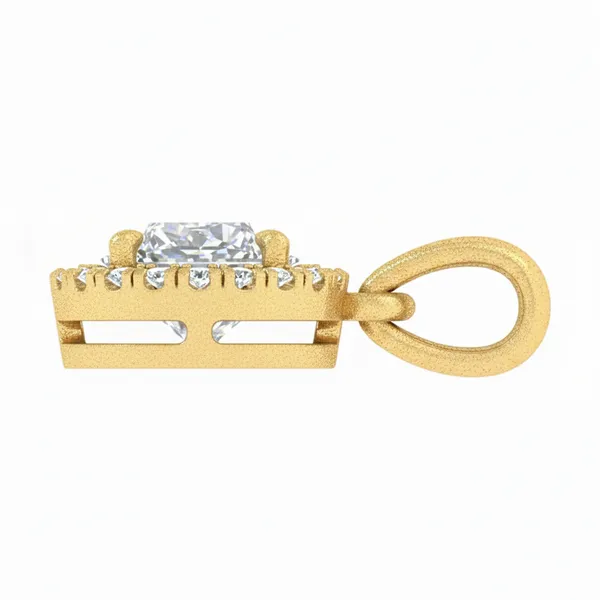Opulent Chandelier Diamond Pendant - View 3