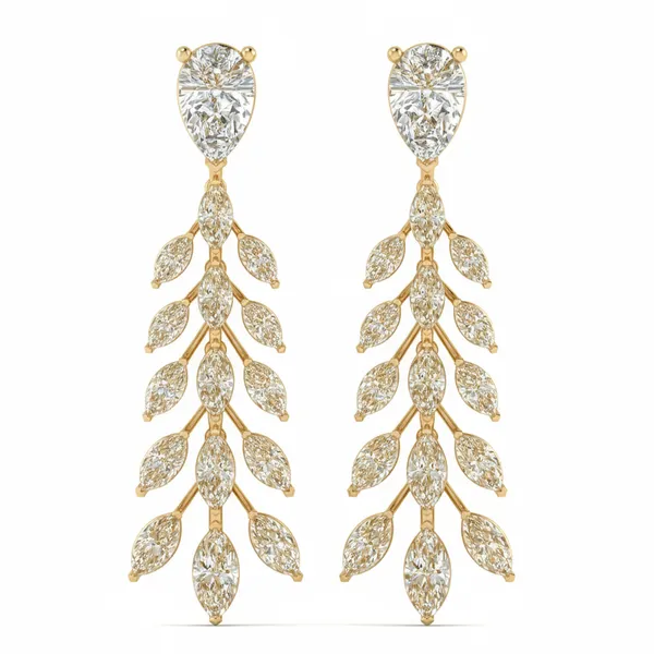 The Belcanto Chandelier Drop Earrings - Laboratory-Grown Diamond Earrings