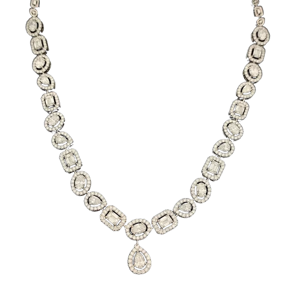 Elegant Crest Diamond Necklace - Laboratory-Grown Diamond Necklace