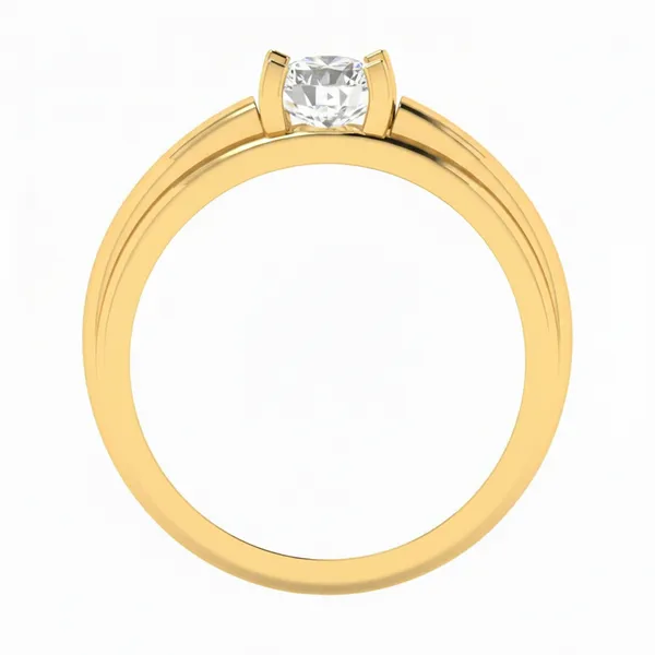 Whimsical Modern Diamond Ring - View 3