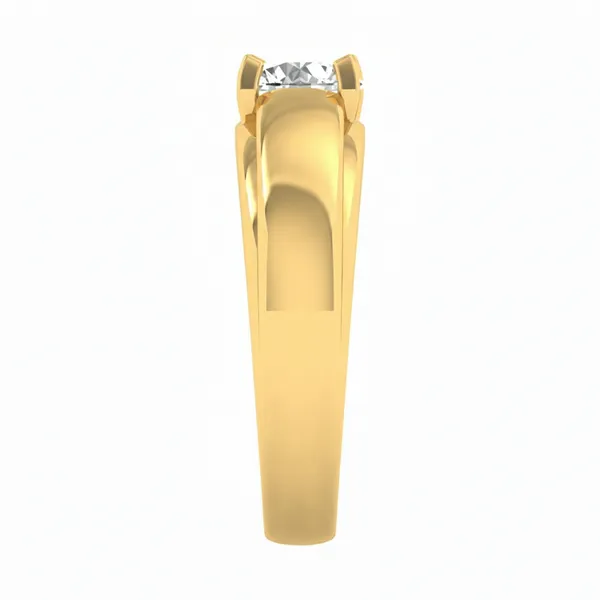 Whimsical Modern Diamond Ring - View 4