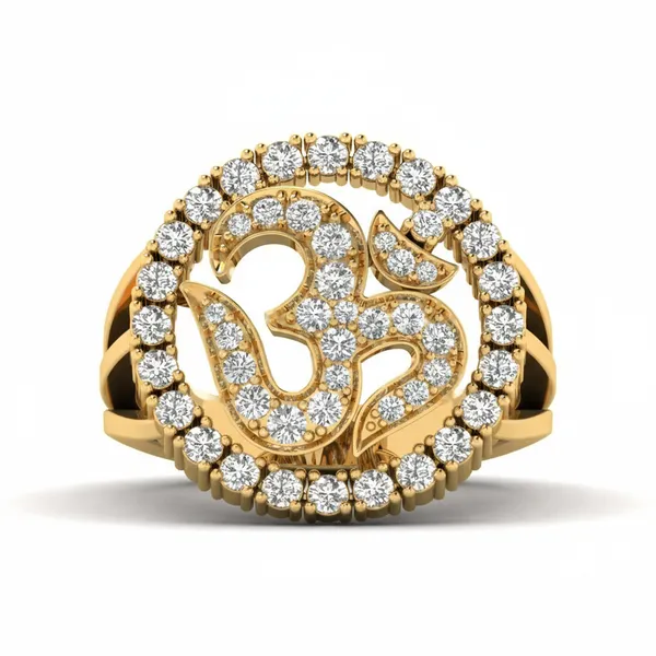 Stately Split-Shank Diamond Ring - View 2