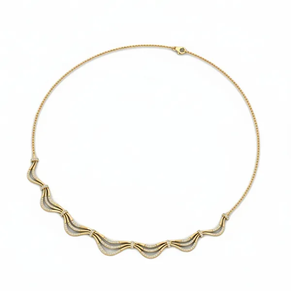 Exquisite Brilliance Diamond Necklace - View 3