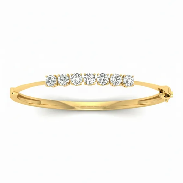 Ethereal Regal Diamond Bangle - Laboratory-Grown Diamond Bangle