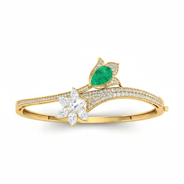 Precious Imperial Diamond Bangle - Laboratory-Grown Diamond Bangle