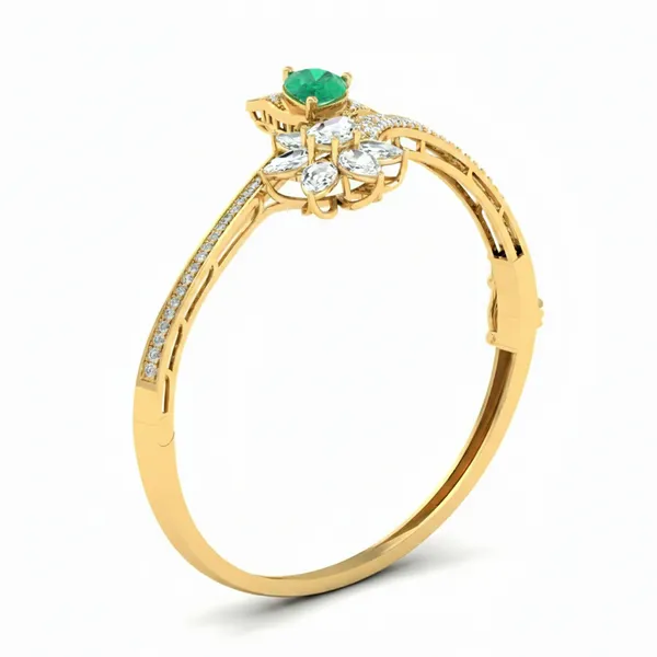 Precious Imperial Diamond Bangle - View 2