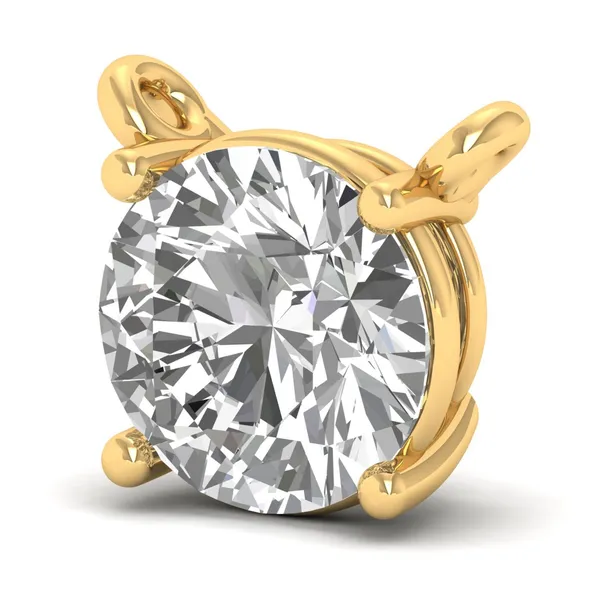 Luminous Paisley Diamond Pendant - View 2
