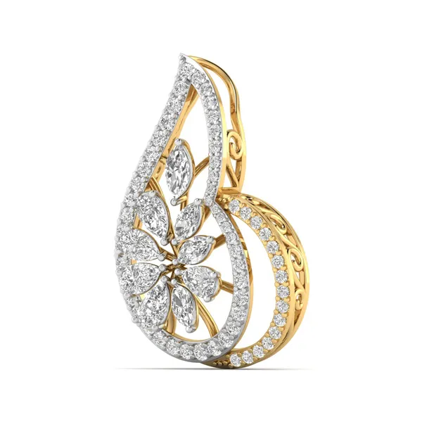 Iconic Horseshoe Diamond Pendant - View 2