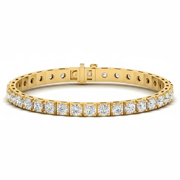 Stunning Accent Diamond Bracelet - Laboratory-Grown Diamond Ladies Bracelet