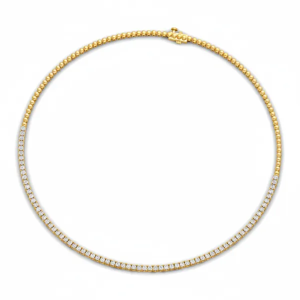 Mesmerizing Filigree Diamond Necklace - View 3