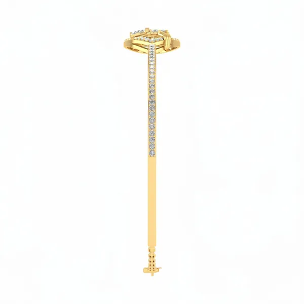Sleek Signature Diamond Bangle - View 4