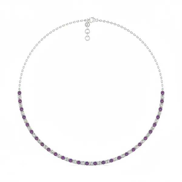 Harmonious Festoon Diamond Necklace - Laboratory-Grown Diamond Necklace