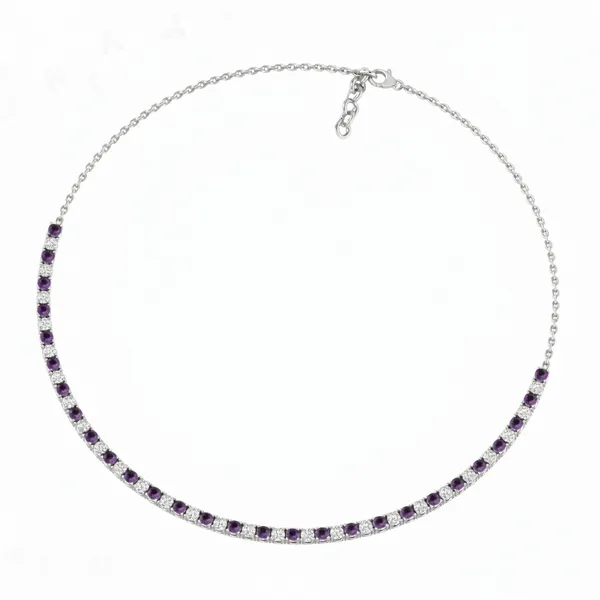 Harmonious Festoon Diamond Necklace - View 3