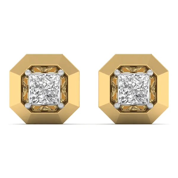 Ondine Single Diamond Studs - Laboratory-Grown Diamond Earrings