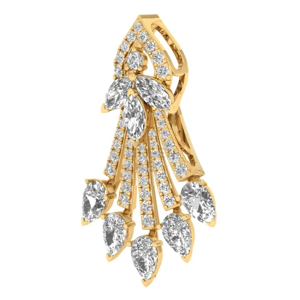 Harmonious Bar Diamond Pendant - View 2