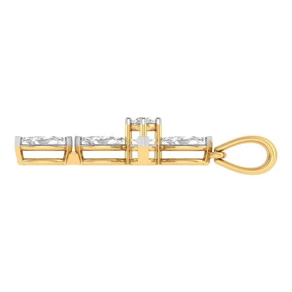 Dreamy Bar Diamond Pendant - View 3