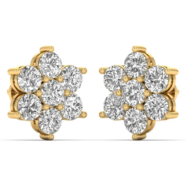 Joaillerie Cluster Earrings - View 2