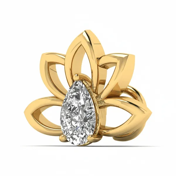 Splendid Modern Diamond Nosepin - View 2
