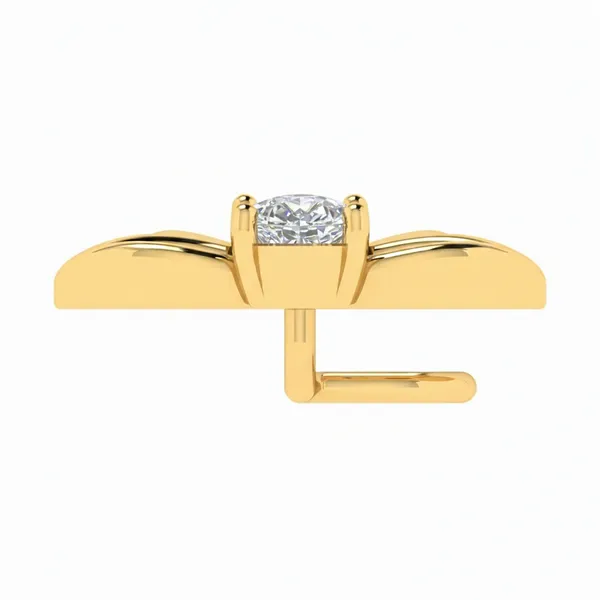 Splendid Modern Diamond Nosepin - View 4