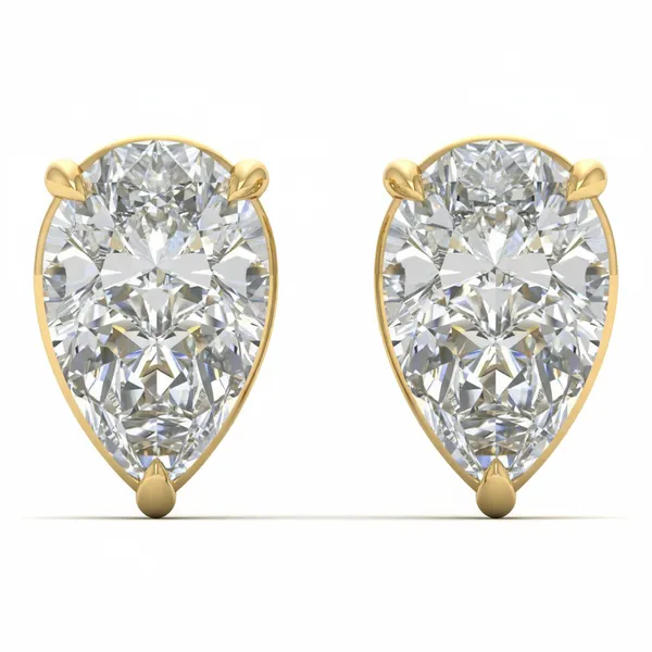 The Quintessa Magnolia Single Diamond Studs - Laboratory-Grown Diamond Earrings