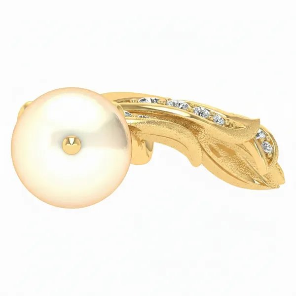 Ethereal Leaf Diamond Pendant - View 4