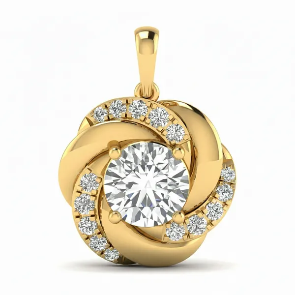 Splendid Celtic Diamond Pendant - Laboratory-Grown Diamond Pendant