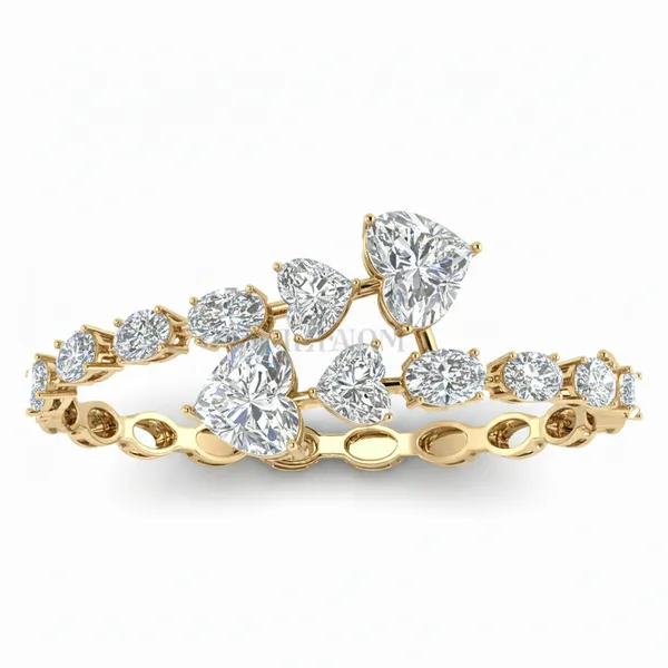 Lustrous Garden Diamond Bangle - Laboratory-Grown Diamond Bangle