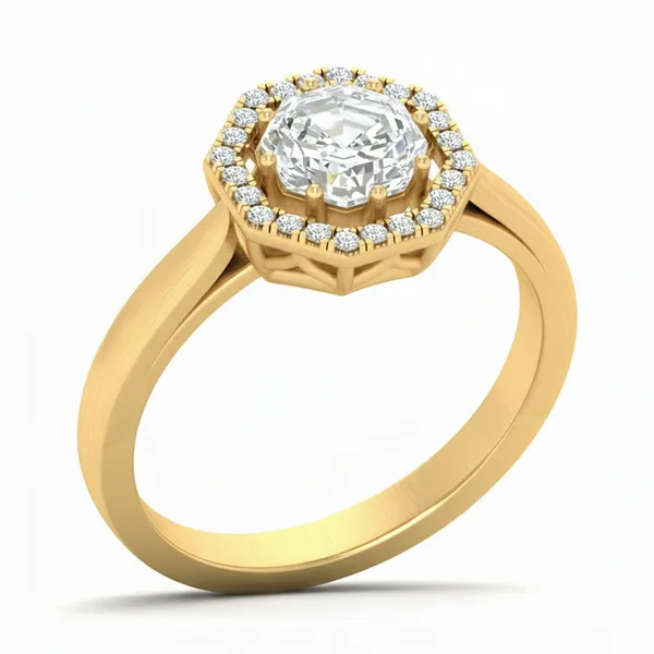 Opulent Starlight Diamond Ring - Laboratory-Grown Diamond Ladies Ring