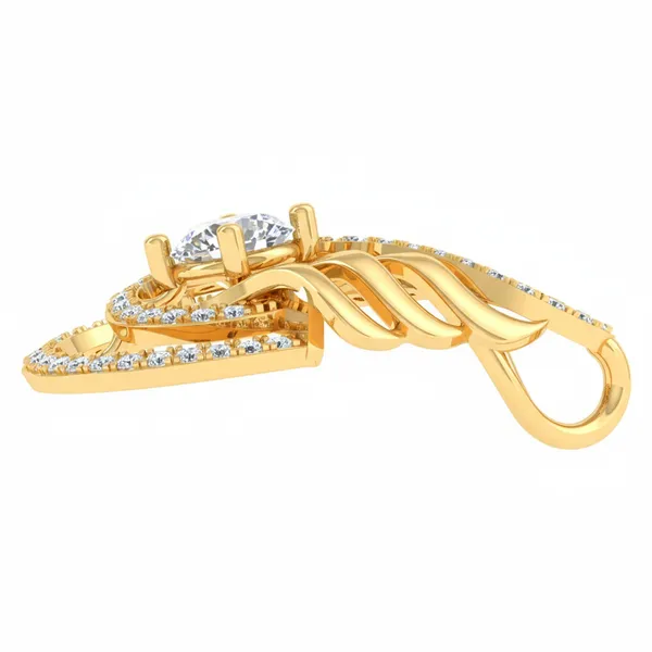 Resplendent Cascade Diamond Pendant - View 3