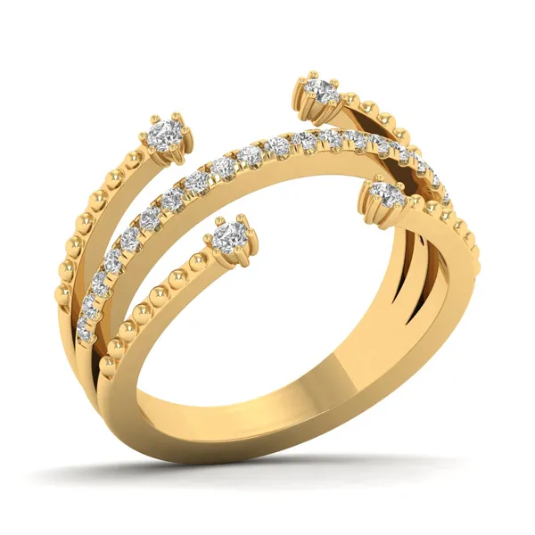 Luminous Bezel Diamond Ring - Laboratory-Grown Diamond Ladies Ring