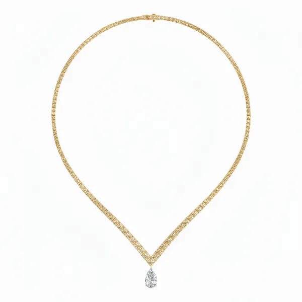 Luxurious Heritage Diamond Necklace - Laboratory-Grown Diamond Necklace