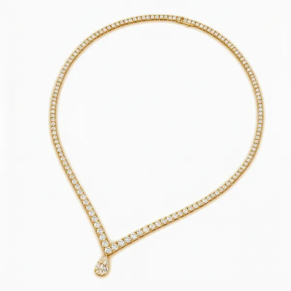 Luxurious Heritage Diamond Necklace - View 3