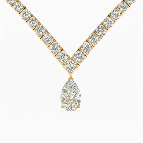 Luxurious Heritage Diamond Necklace - View 4