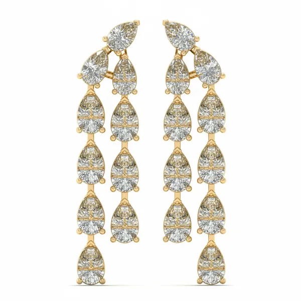 Talisman Halo Mosaic Earrings - Laboratory-Grown Diamond Earrings