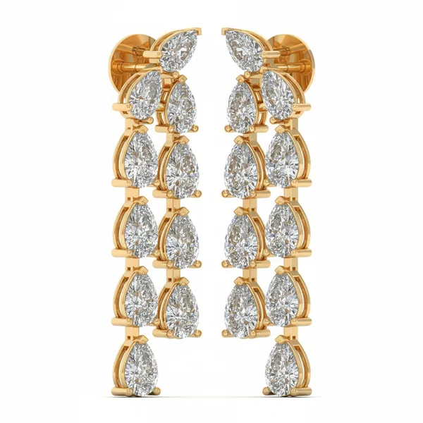 Talisman Halo Mosaic Earrings - View 2